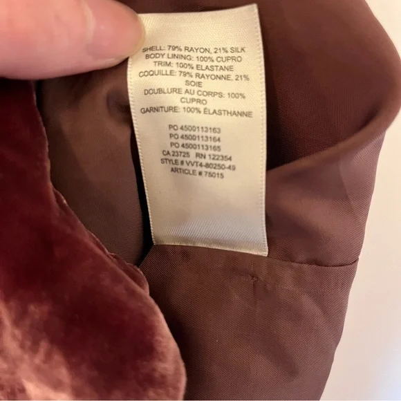 Wilfred Novella Velvet Mini Dress NWT - Picture 8 of 8